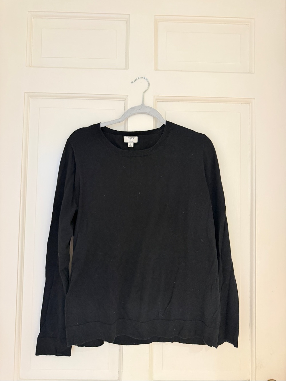 J. Crew Women’s Black Crewneck Pullover Sweater